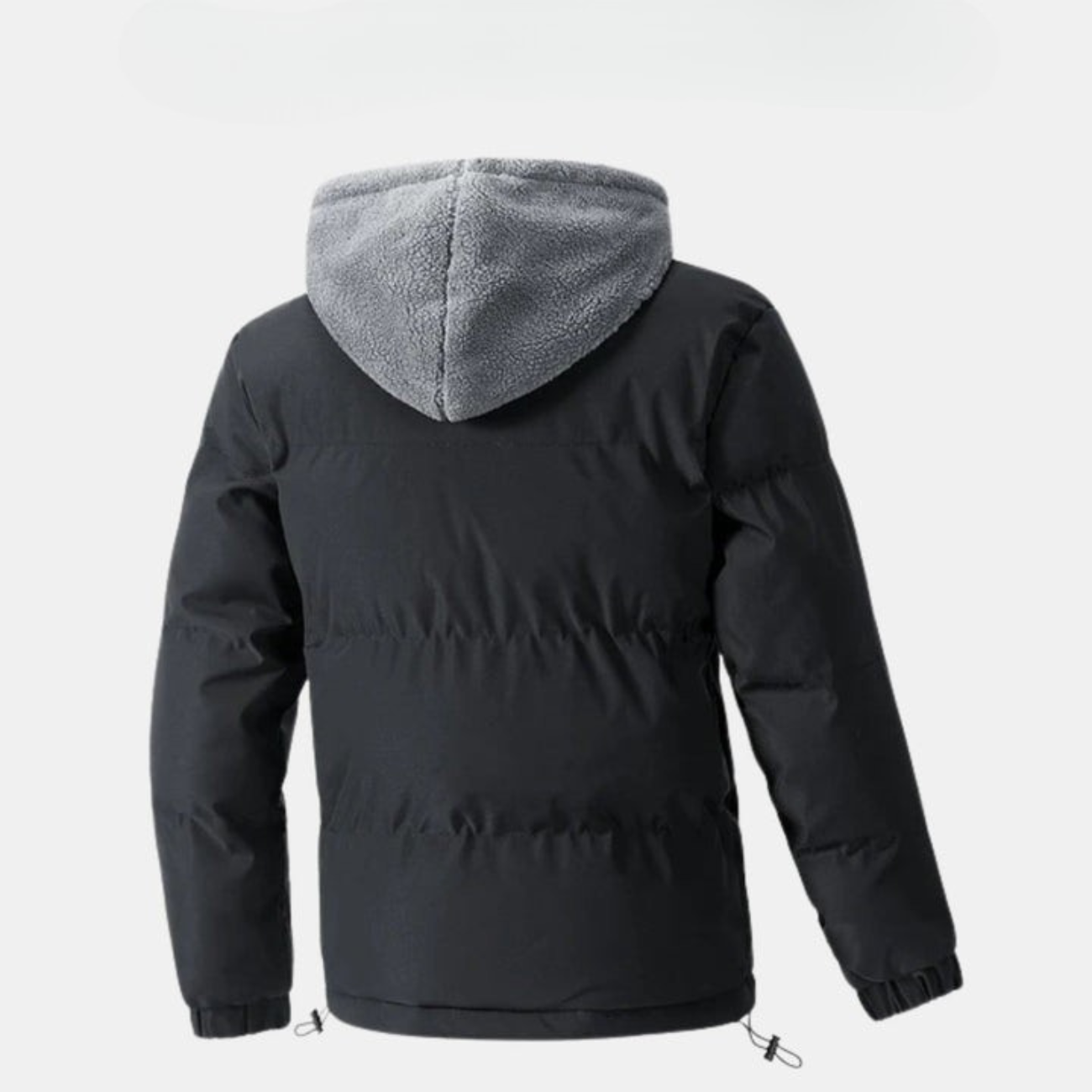 Gefütterte Winterjacke für Herren mit Fleece-Kapuze || SALE