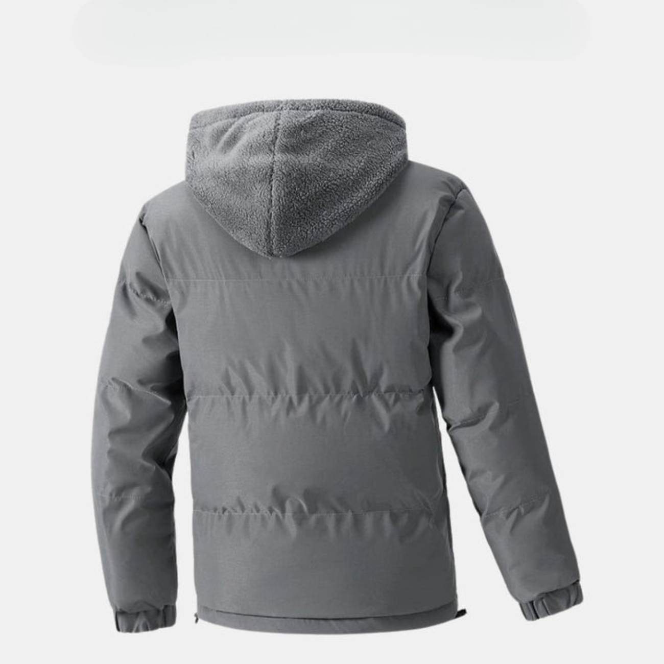 Gefütterte Winterjacke für Herren mit Fleece-Kapuze || SALE