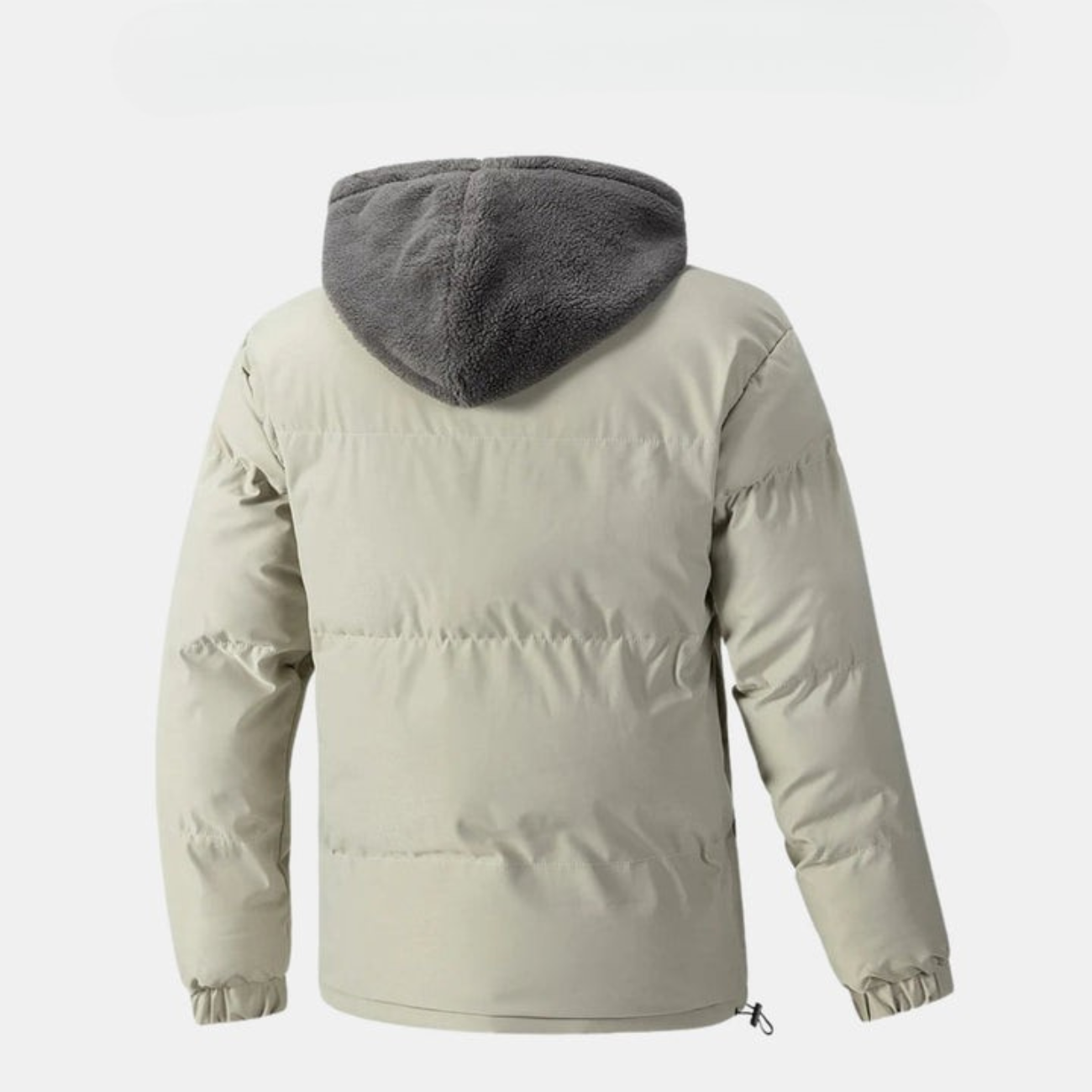 Gefütterte Winterjacke für Herren mit Fleece-Kapuze || SALE