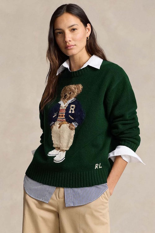Herrenpullover | Polo Bear Grün