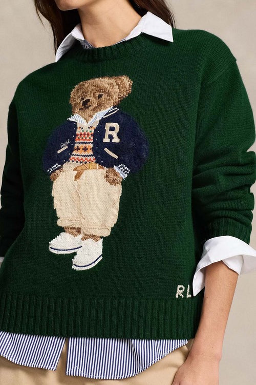 Herrenpullover | Polo Bear Grün