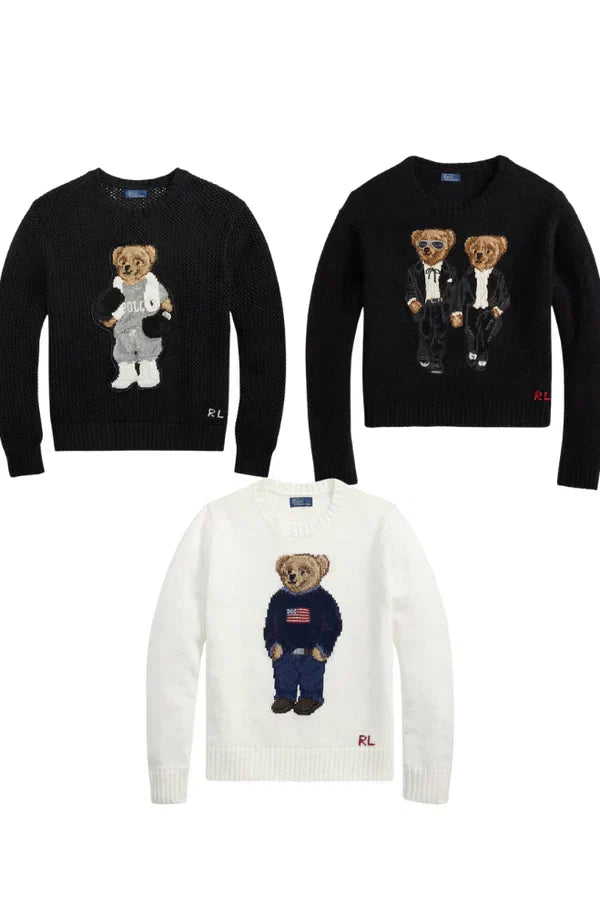 Herren-Set 3 Styles RL Polo Bear Pullover-Set