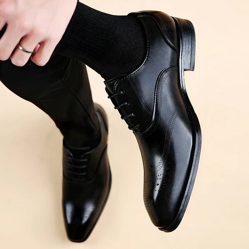 Businessschuhe Lucas Leder Brogue