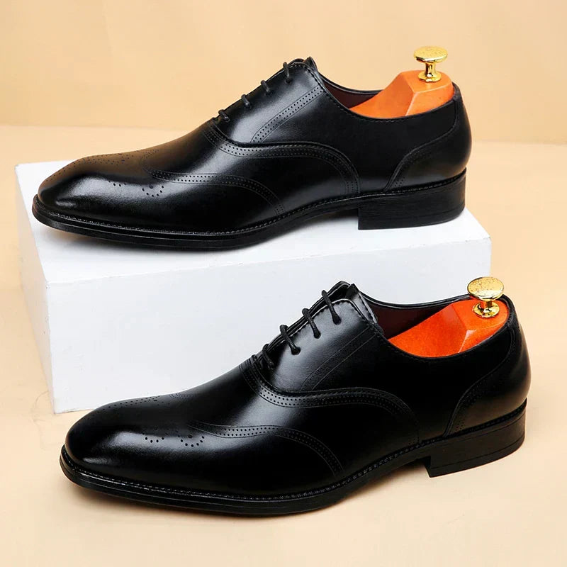 Businessschuhe Lucas Leder Brogue