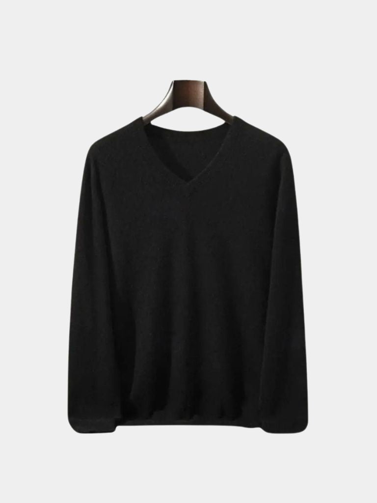 Pull Kaschmir V-Ausschnitt Cross & Crown
