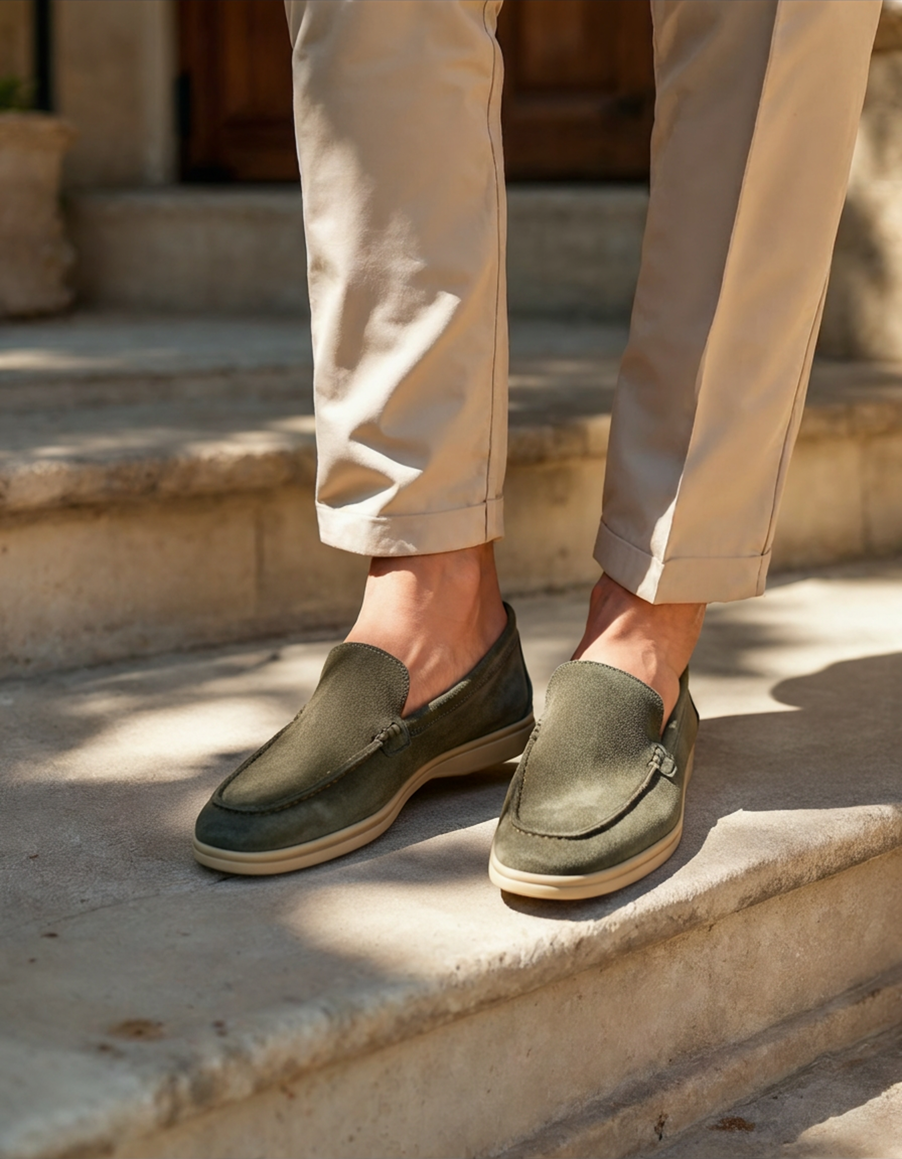 Premium suede slippers