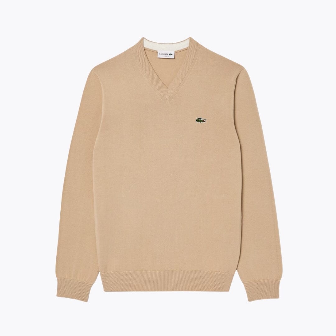 L.C Monochrome Cotton V-neck Sweater
