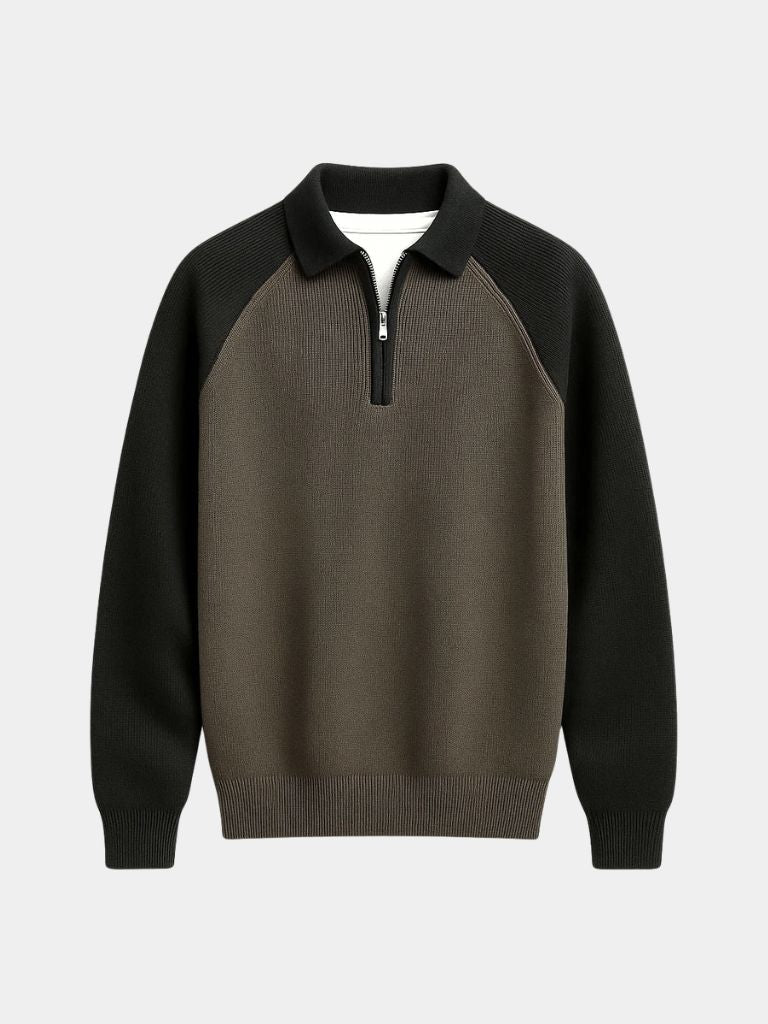 Pull Zippé Raglan - Cross & Crown