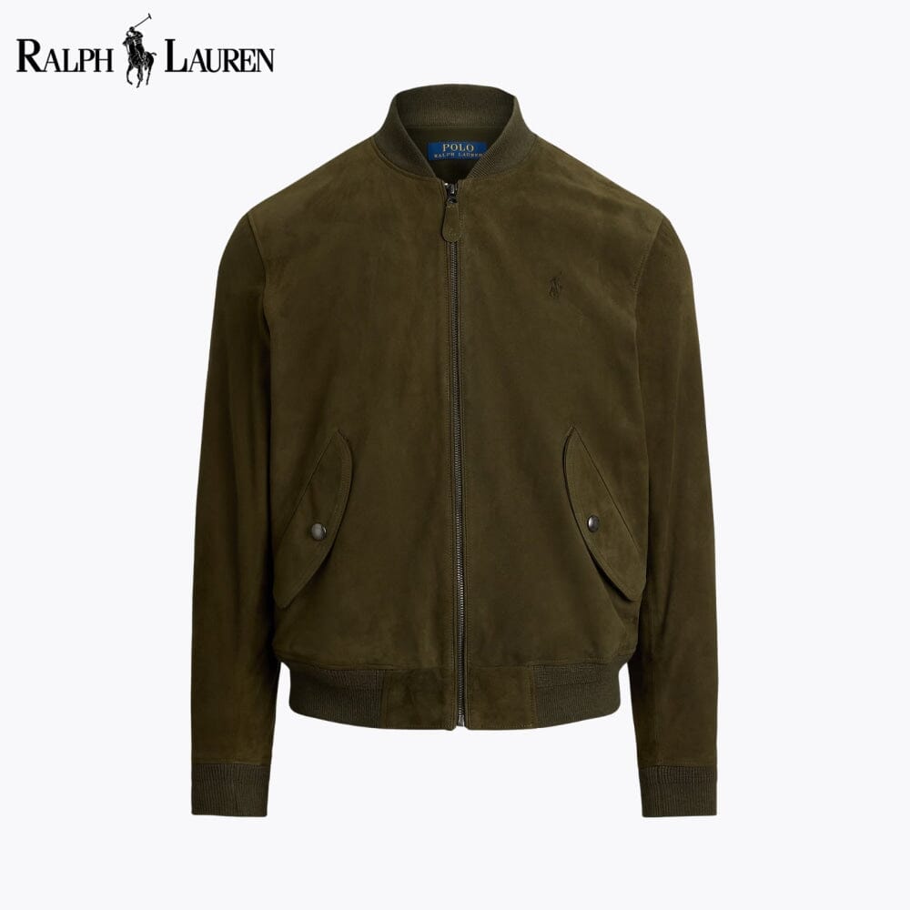 Herren-Wildleder-Bomberjacke
