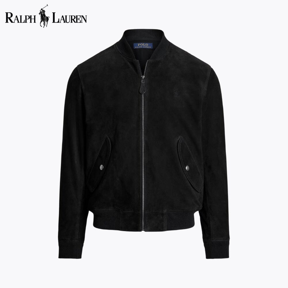 Herren-Wildleder-Bomberjacke