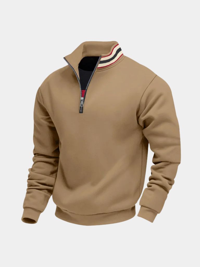 Rollkragenpullover Gestreift Regent - Cross & Crown