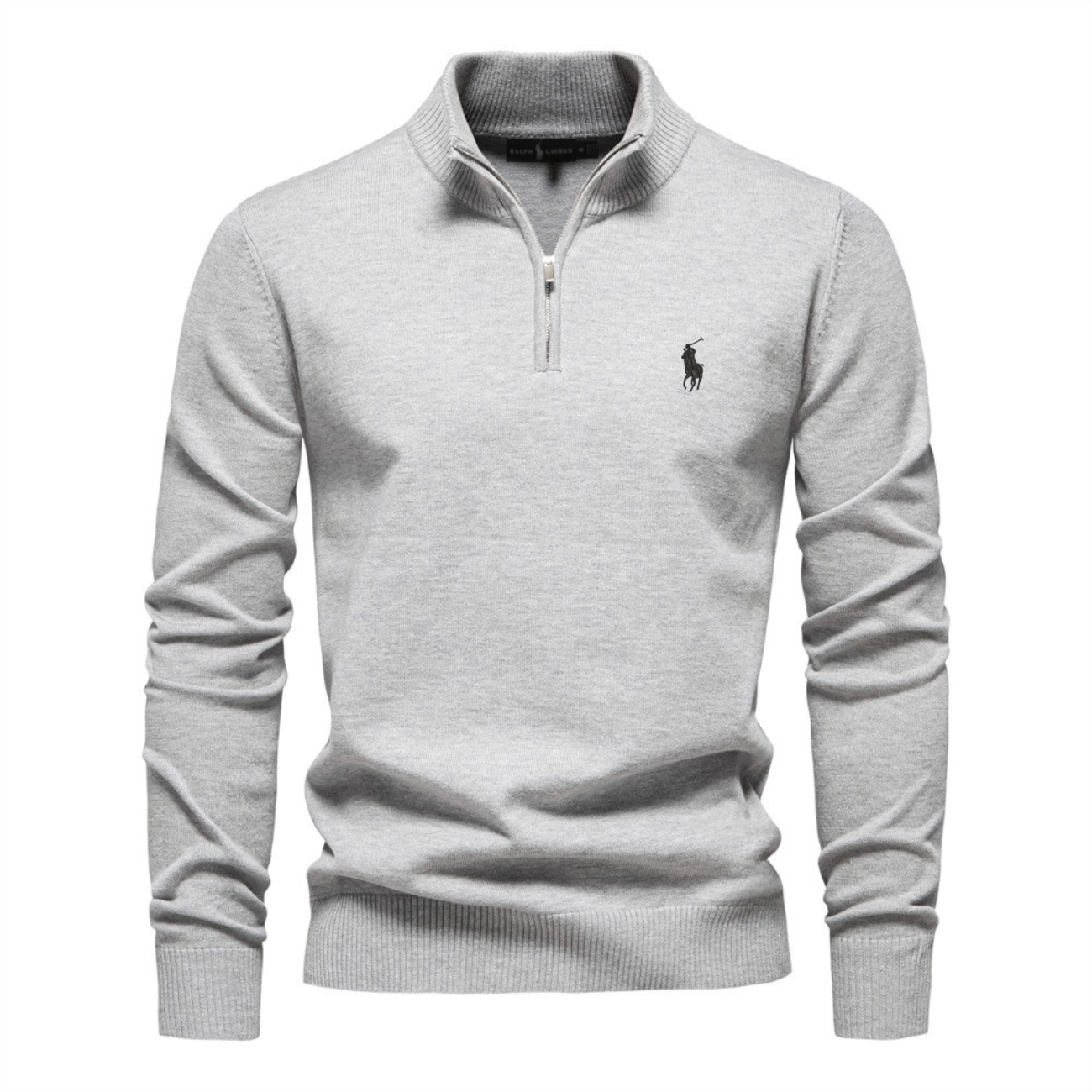 Premium Herren-Strickpullover mit halbem Reißverschluss – Ausverkauf