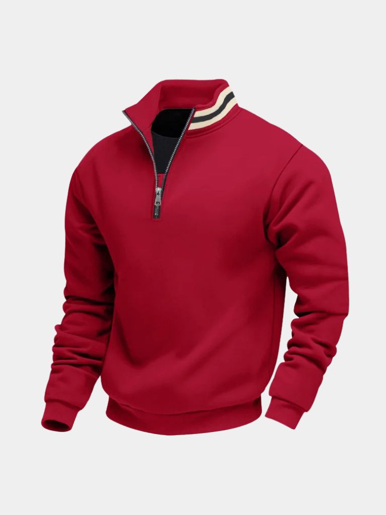 Rollkragenpullover Gestreift Regent - Cross & Crown