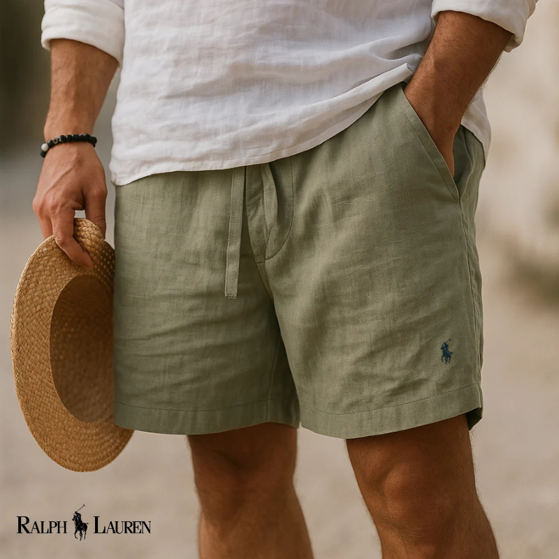 Leinen Capri-Shorts im Heritage-Stil für Herren