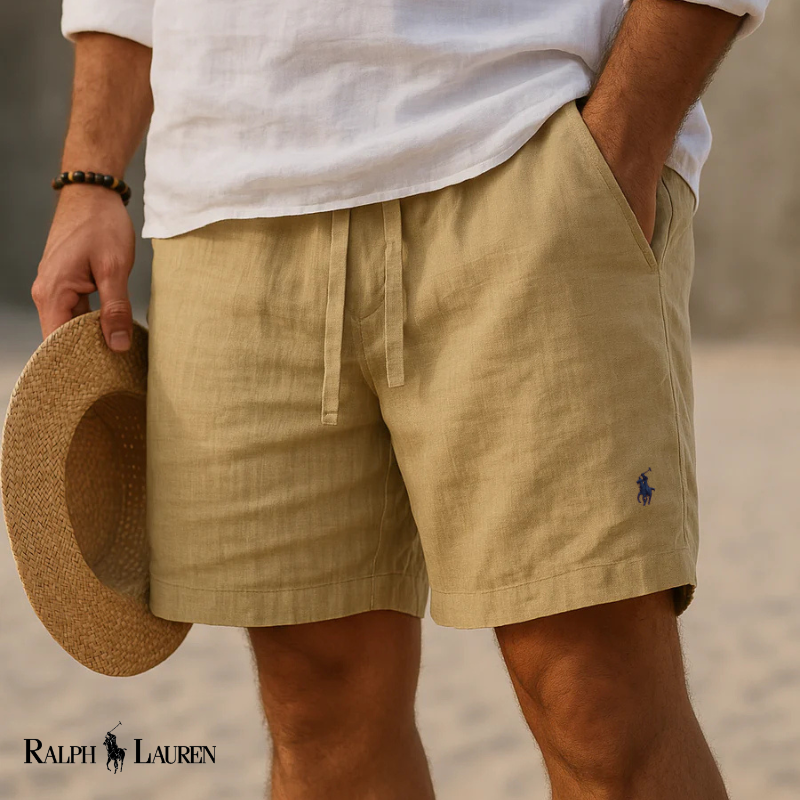 Leinen Capri-Shorts im Heritage-Stil für Herren