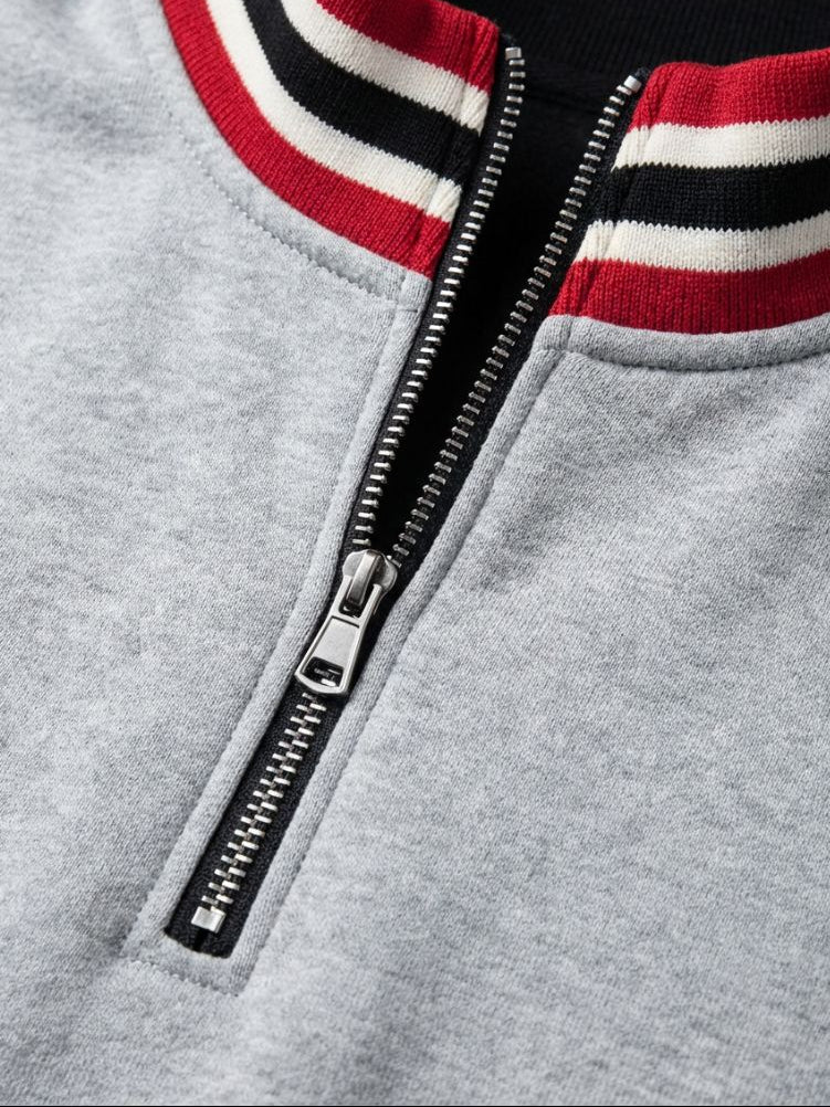 Rollkragenpullover Gestreift Regent - Cross & Crown