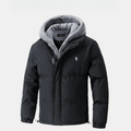 Gefütterte Winterjacke für Herren mit Fleece-Kapuze || SALE
