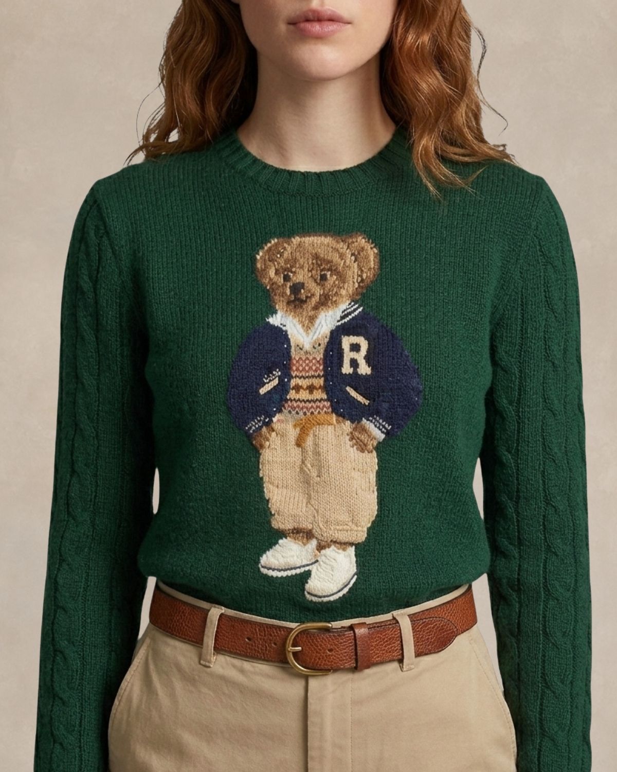 Herrenpullover | Polo Bear College-Sweatshirt