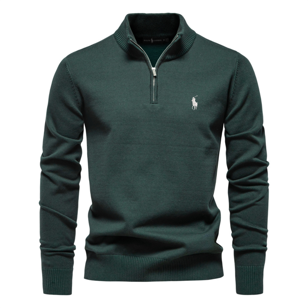 Premium Herren-Strickpullover mit halbem Reißverschluss – Ausverkauf