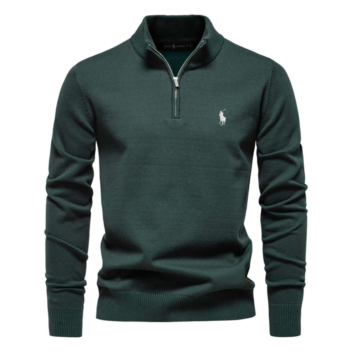 Pull en maille demi-zip premium homme - Vente de liquidation