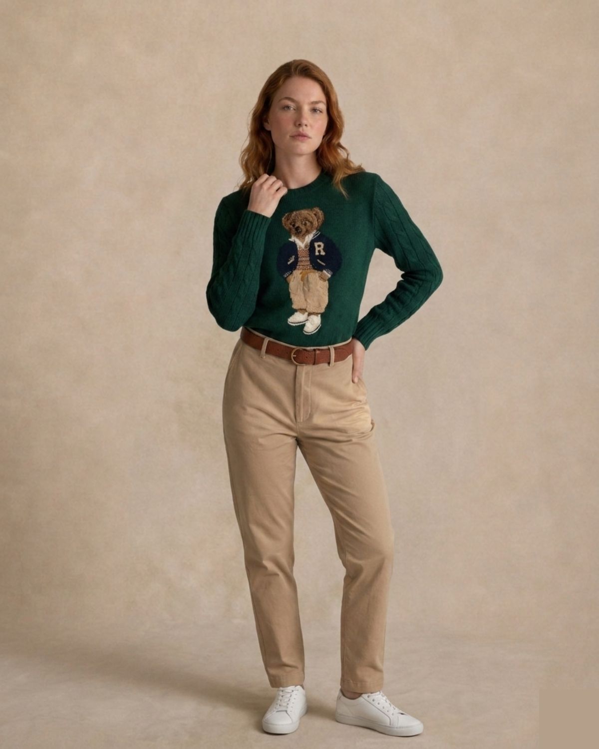 Herrenpullover | Polo Bear College-Sweatshirt