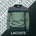 L.C. Baumwollpullover mit Rundhalsausschnitt