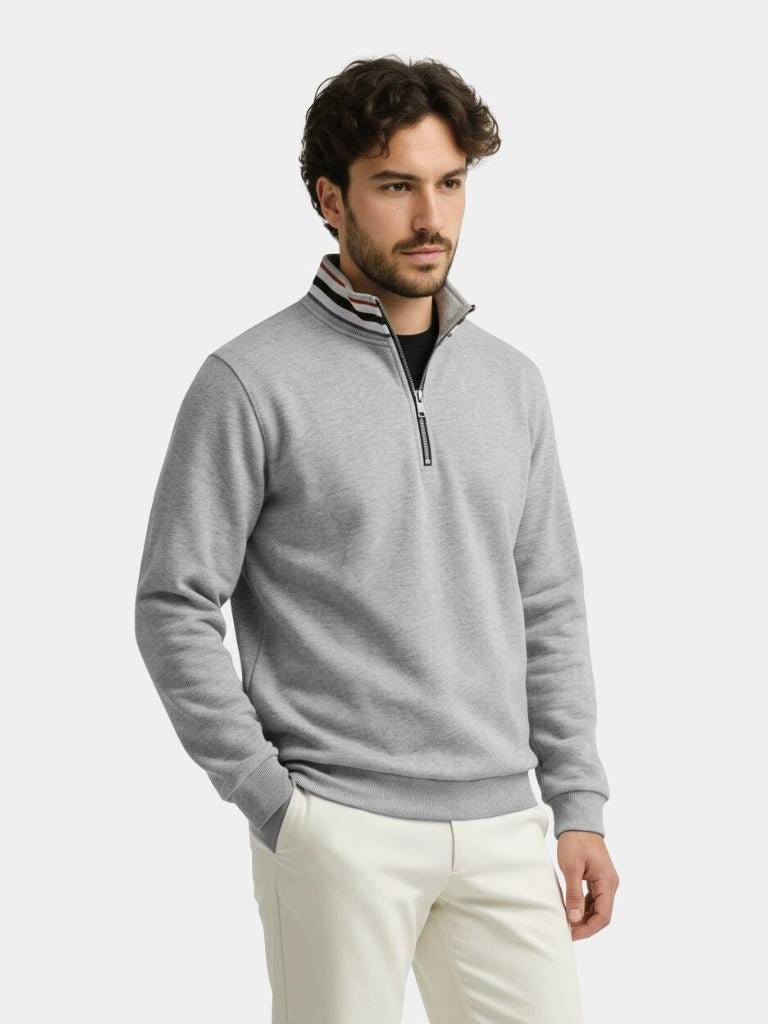Rollkragenpullover Gestreift Regent - Cross & Crown