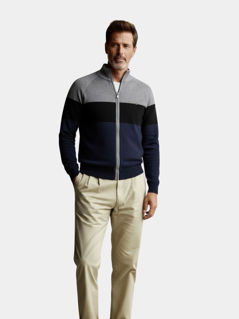 Kapuzenpullover mit Reißverschluss Essential – Cross & Crown