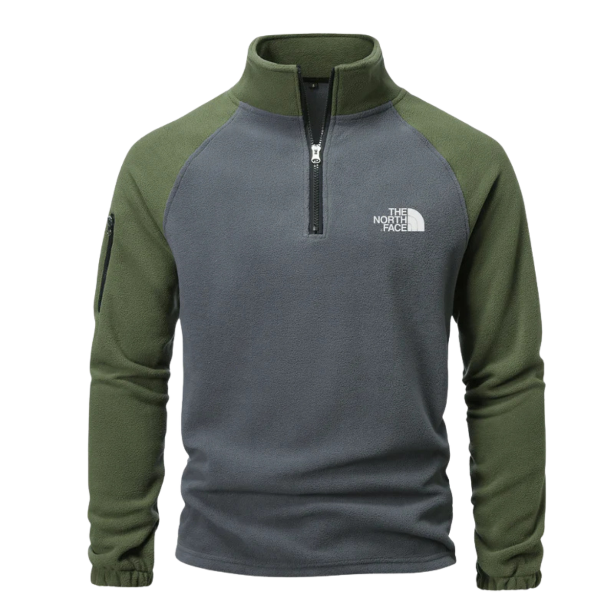 Herren-Halb-Reißverschluss-Fleece-Pullover – Ausverkauf
