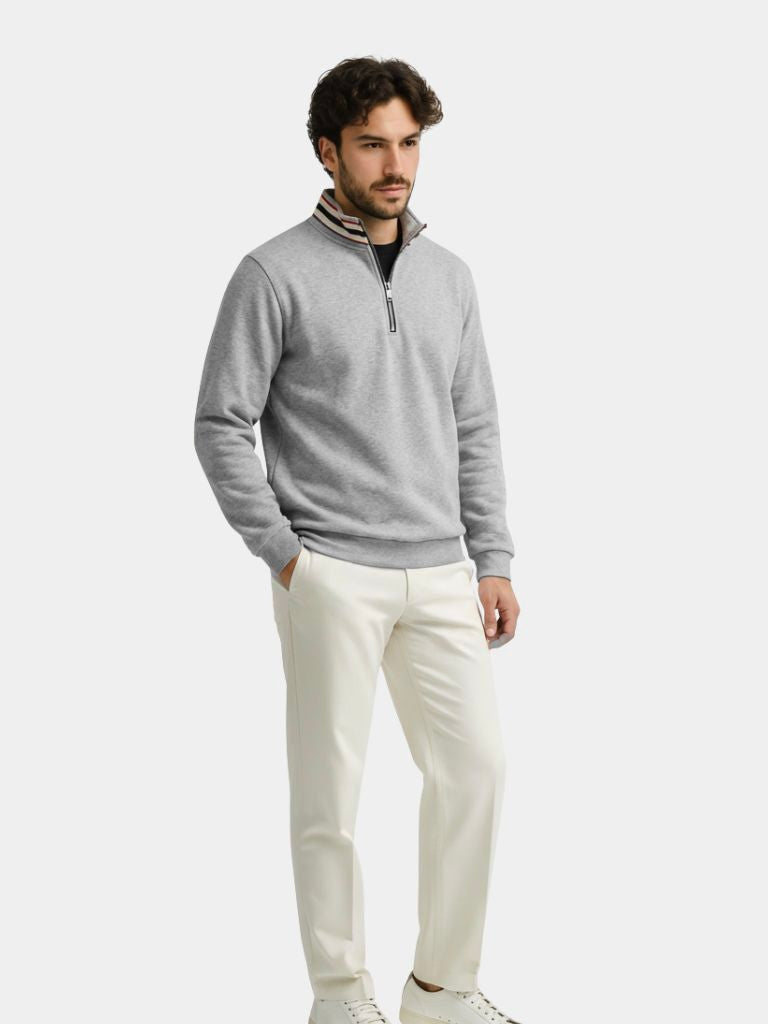 Rollkragenpullover Gestreift Regent - Cross & Crown