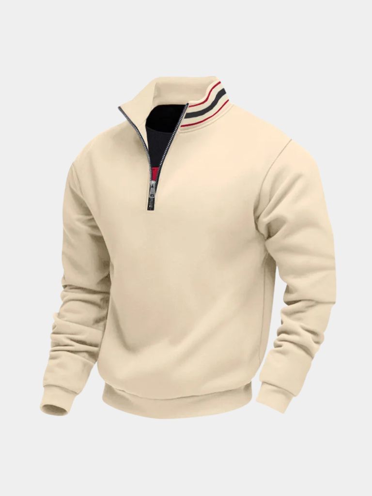 Rollkragenpullover Gestreift Regent - Cross & Crown