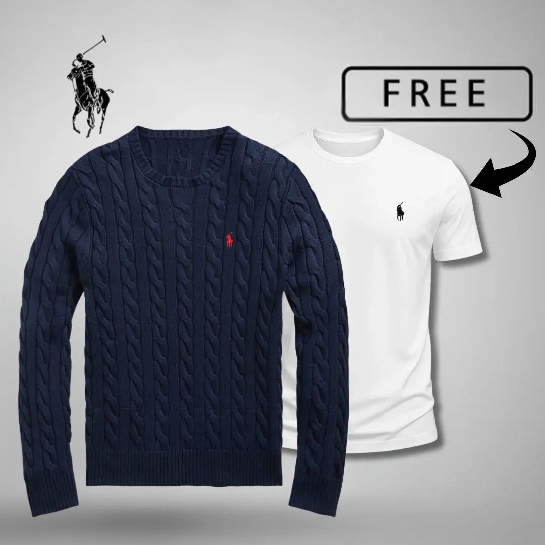 Herren Premium Pullover™ + Gratis T-Shirt 🎁