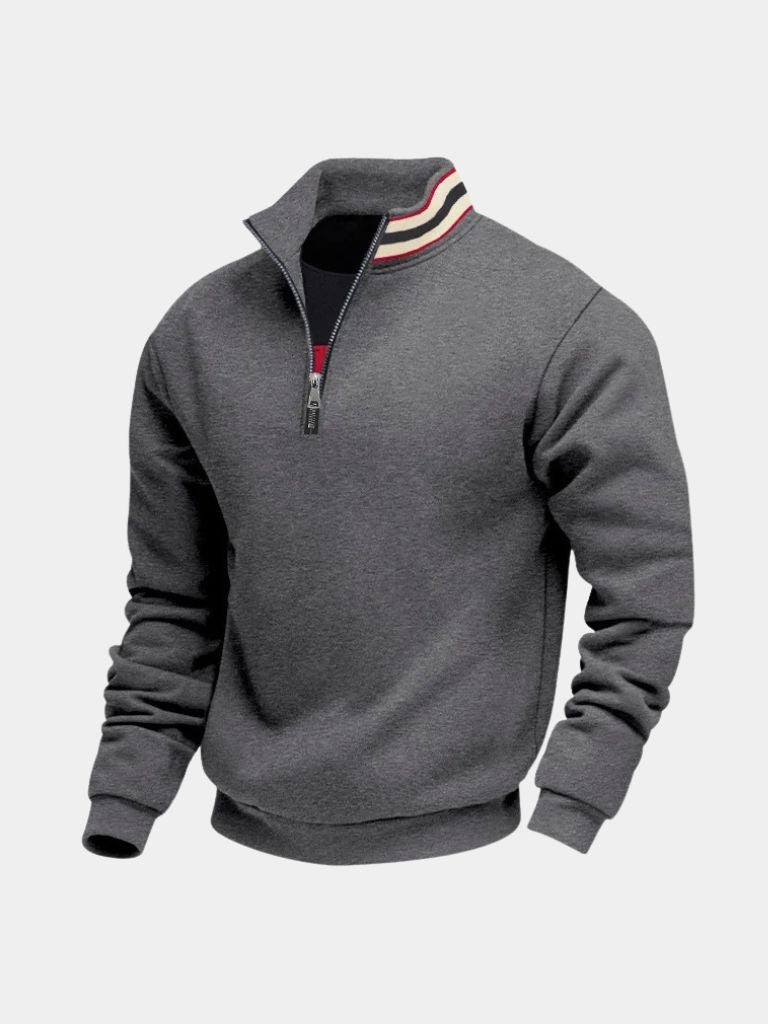 Rollkragenpullover Gestreift Regent - Cross & Crown