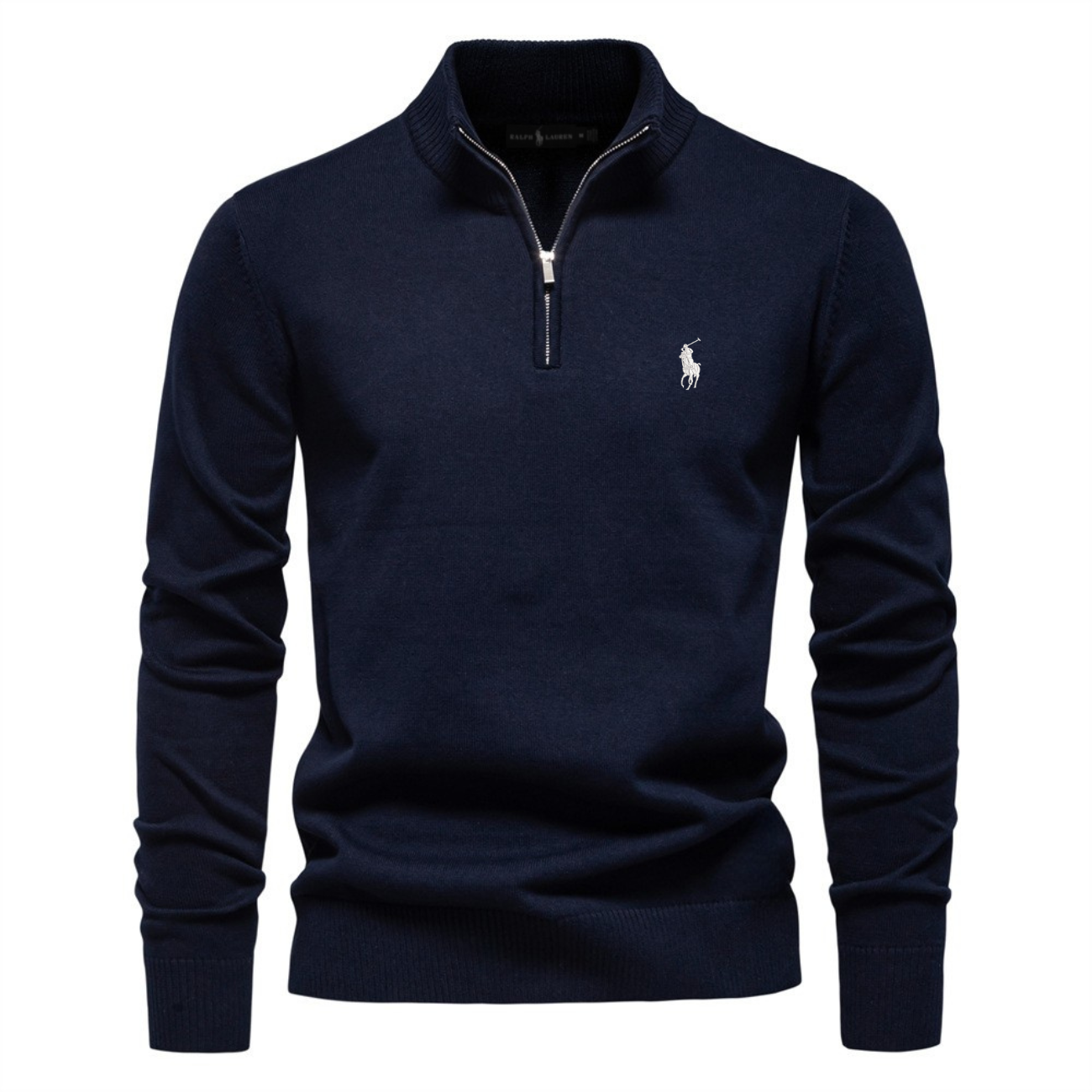 Premium Herren-Strickpullover mit halbem Reißverschluss – Ausverkauf