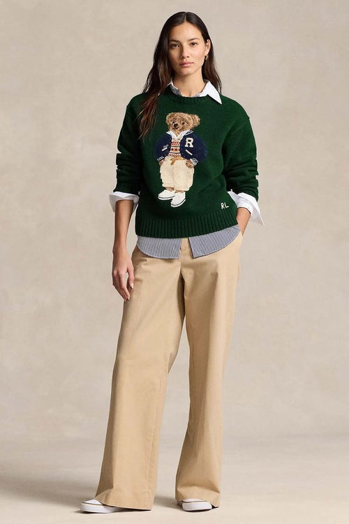 Herrenpullover | Polo Bear Grün