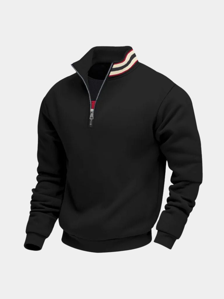 Rollkragenpullover Gestreift Regent - Cross & Crown