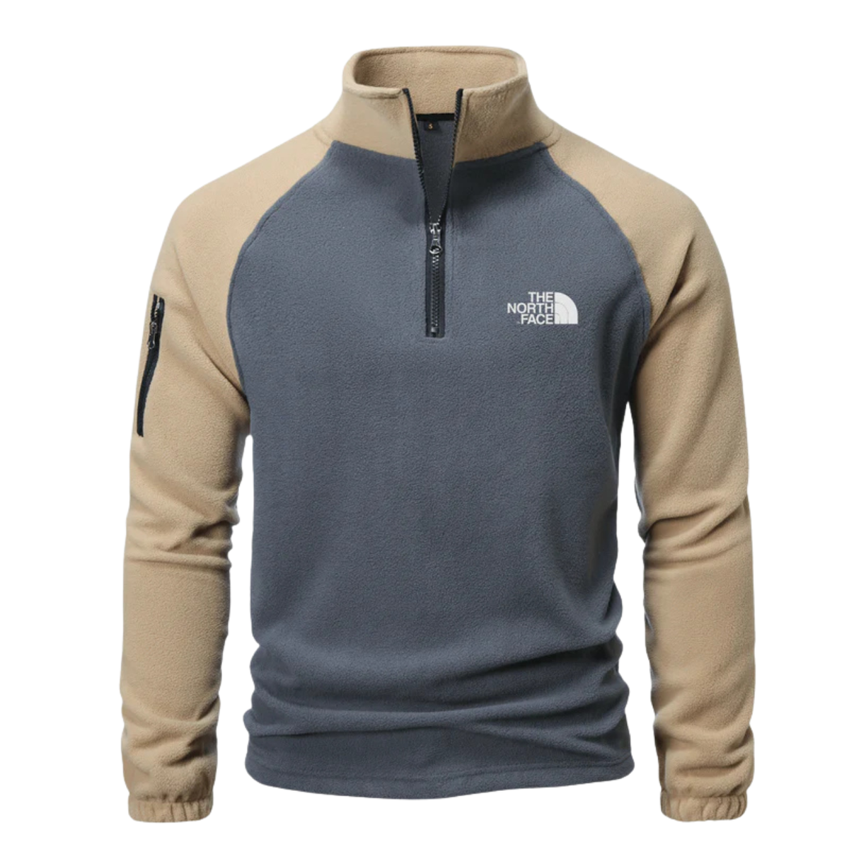 Herren-Halb-Reißverschluss-Fleece-Pullover – Ausverkauf
