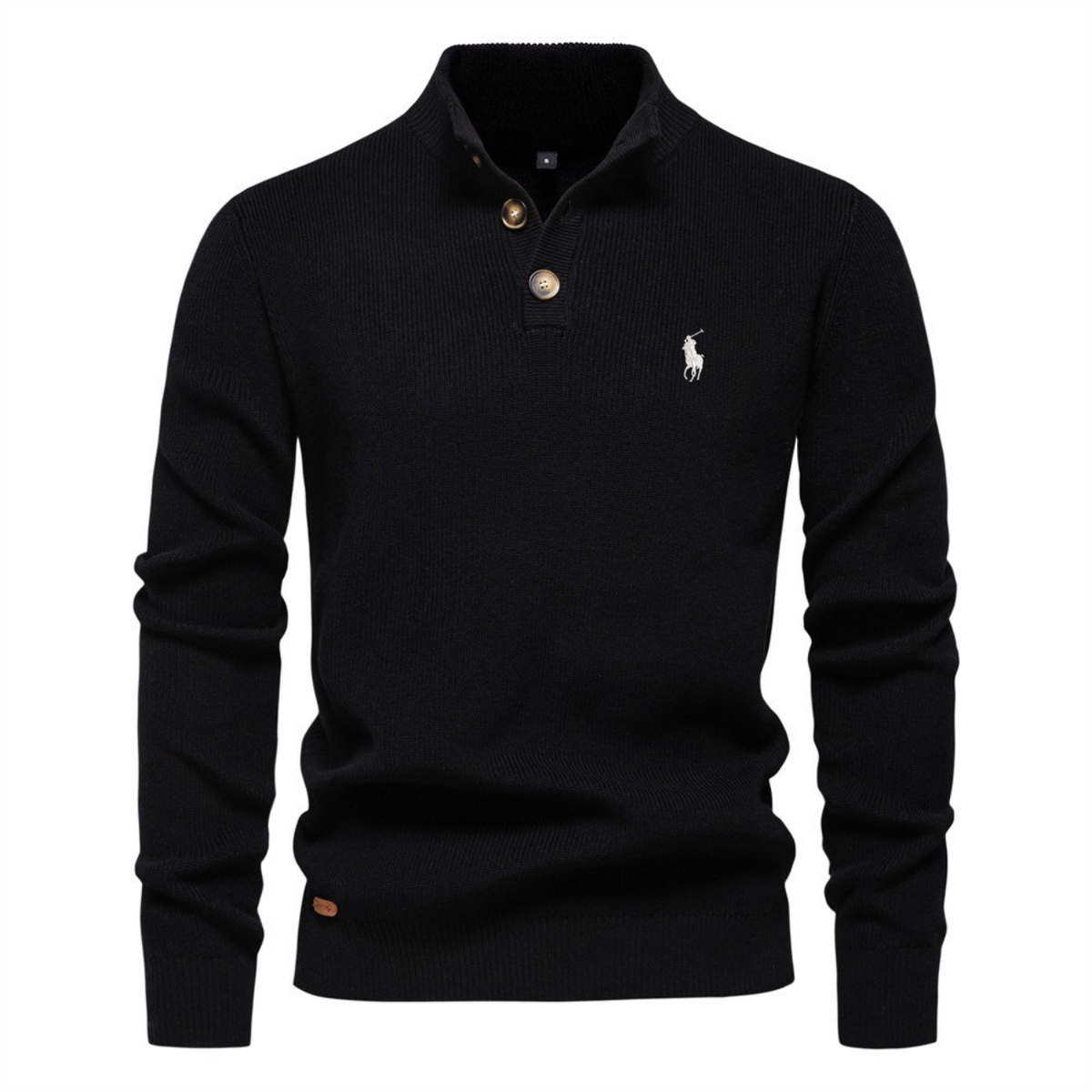 Herren Premium Strick-Henley-Pullover || Ausverkauf