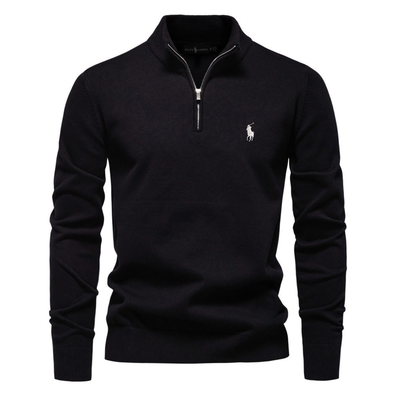Premium Herren-Strickpullover mit halbem Reißverschluss – Ausverkauf