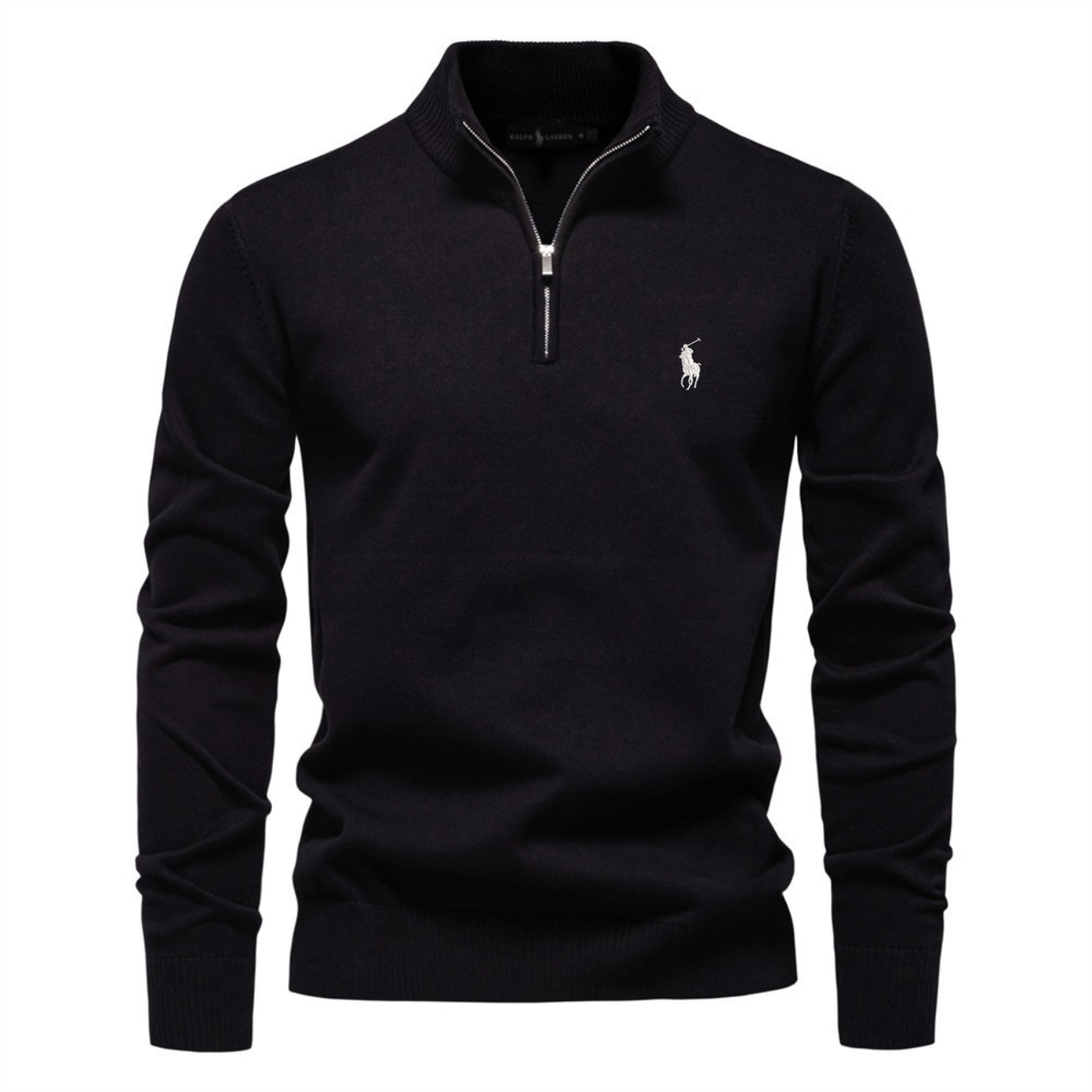 Pull en maille demi-zip premium homme - Vente de liquidation