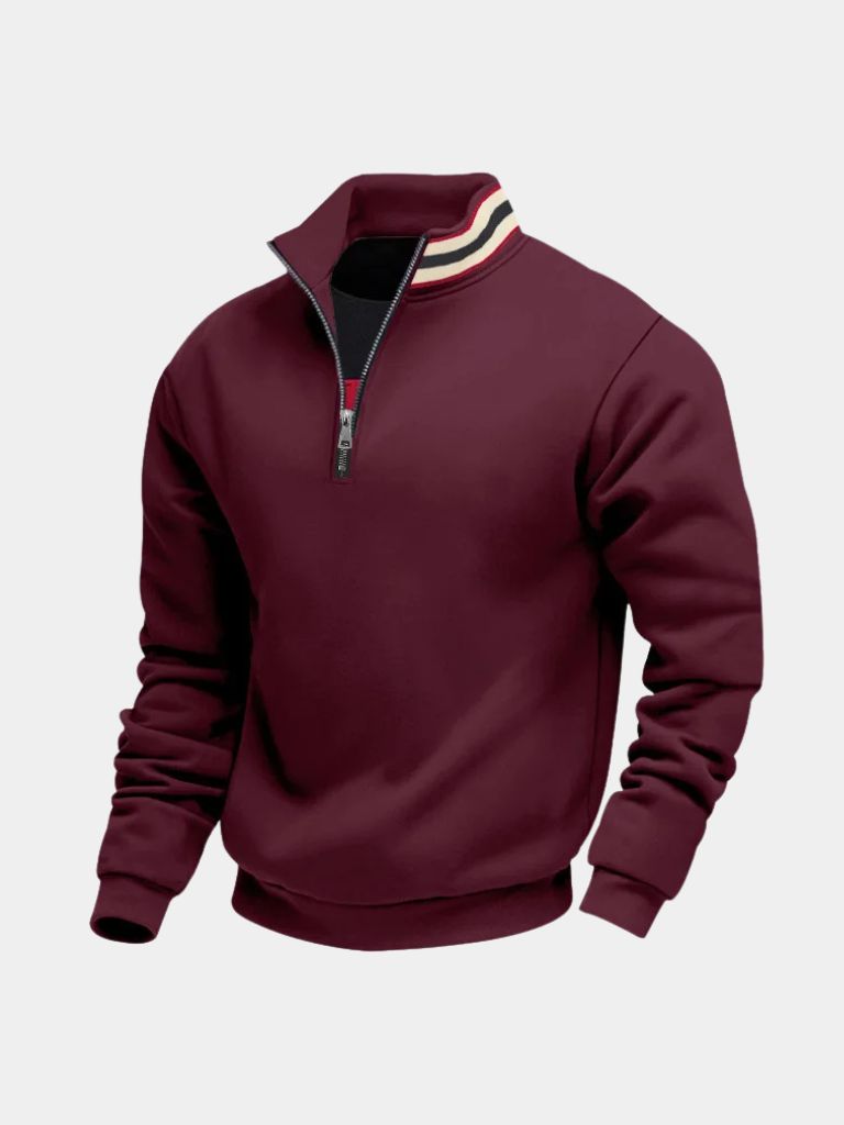 Rollkragenpullover Gestreift Regent - Cross & Crown
