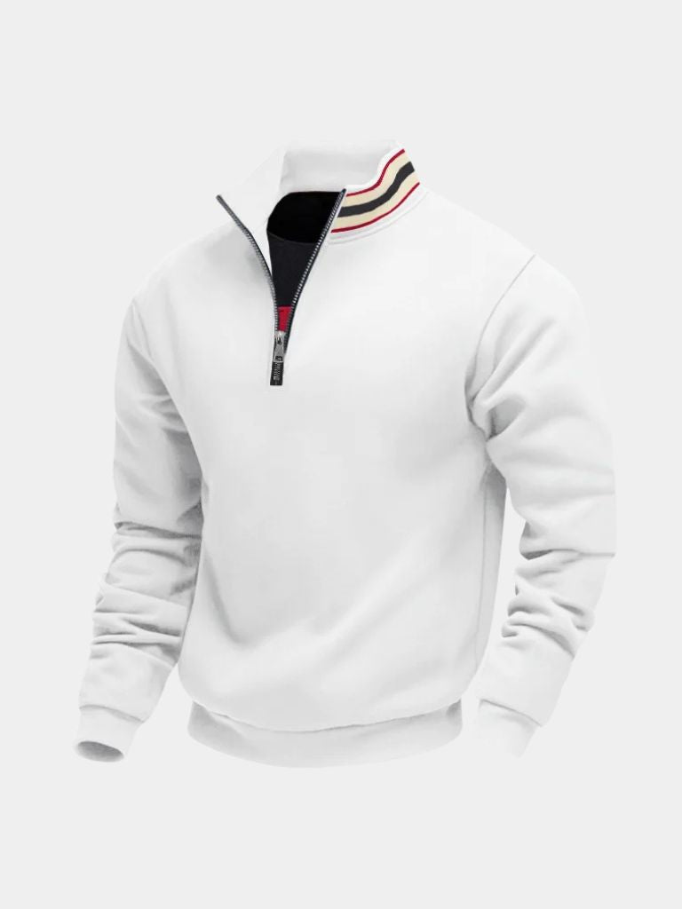 Rollkragenpullover Gestreift Regent - Cross & Crown