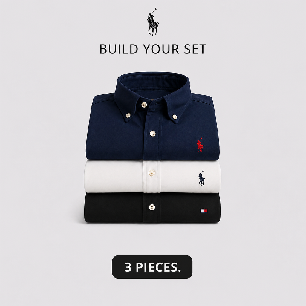 3-teiliges Premium Oxford-Hemden-Set