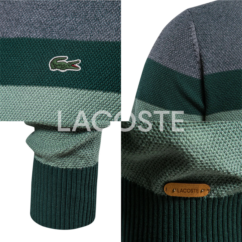 L.C. Baumwollpullover mit Rundhalsausschnitt