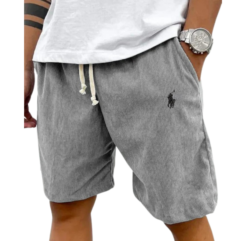 Homme – Short en velours côtelé classique