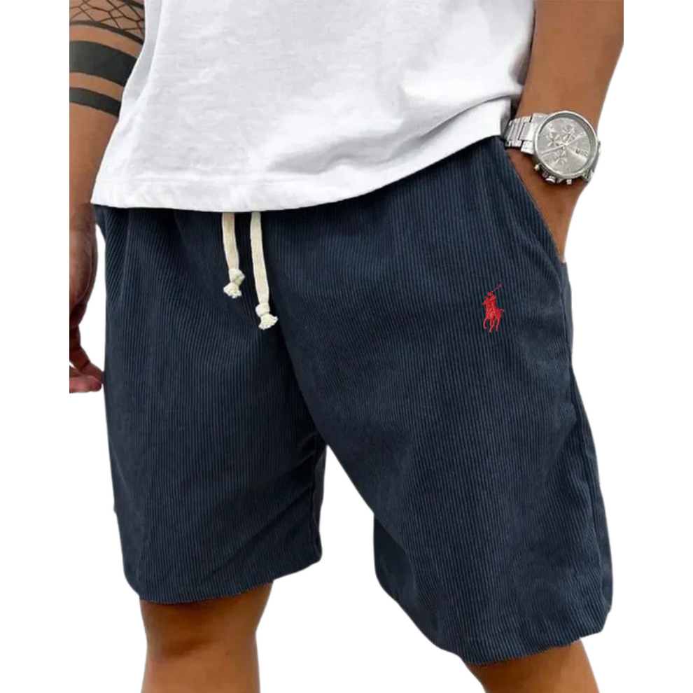 Homme – Short en velours côtelé classique