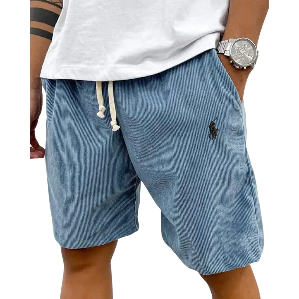 Homme – Short en velours côtelé classique