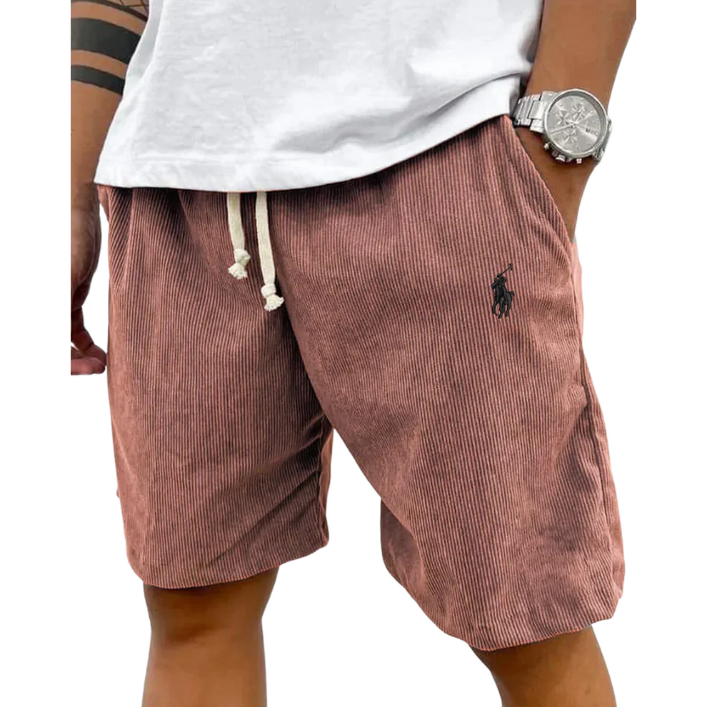 Homme – Short en velours côtelé classique