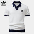 Polo tricoté rétro pour homme