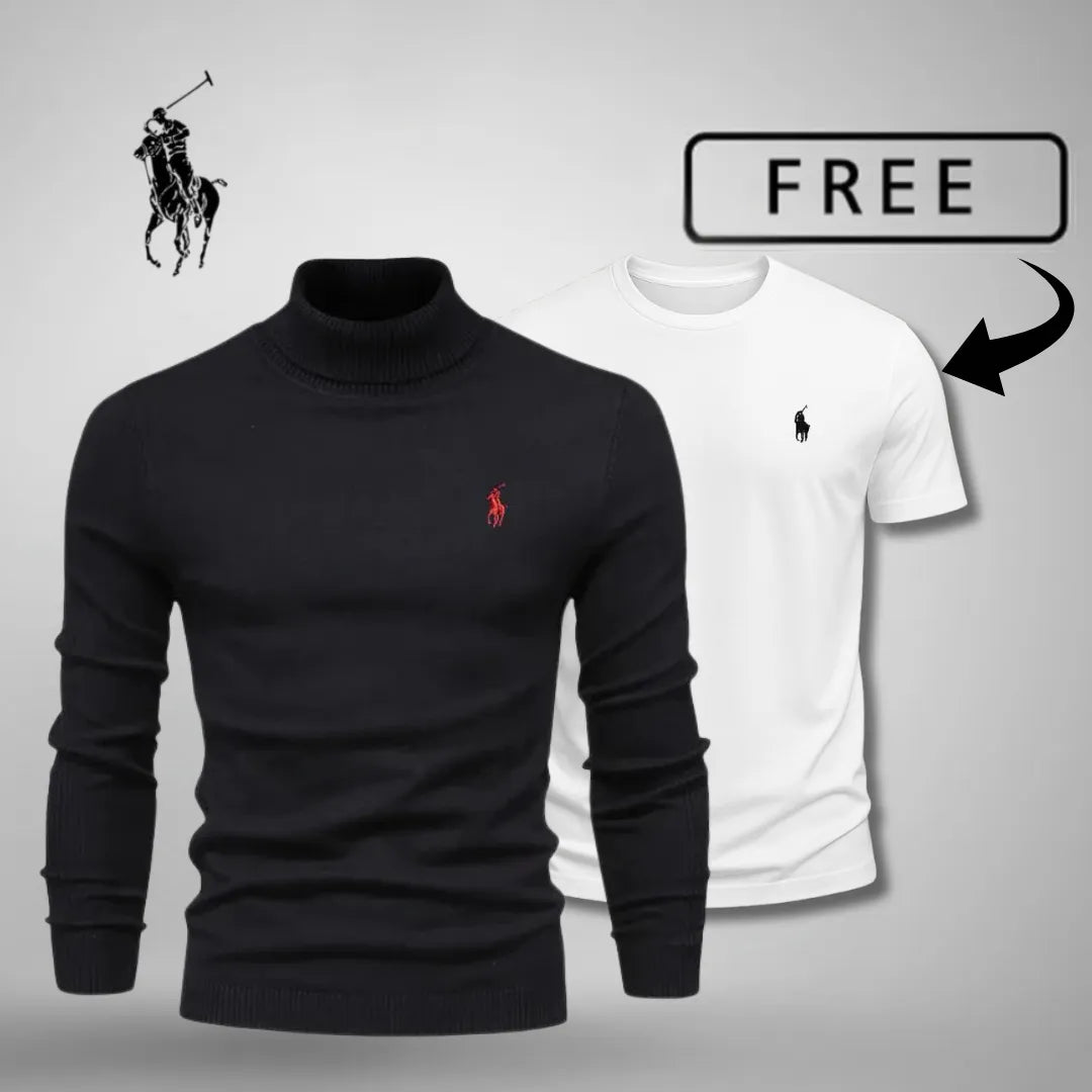 Herren Premium Rollkragenpullover™ + Gratis T-Shirt Heute